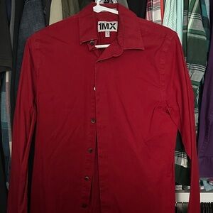 Express 1MX Dress Shirt, Red